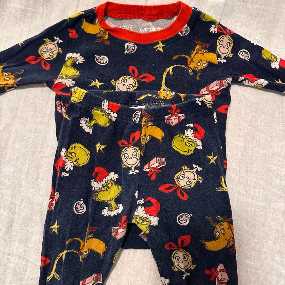Baby 2-Piece Dr. Seuss’ The Grinch™ Christmas 100% Snug Fit Cotton Pajamas